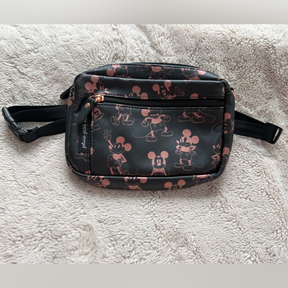 Petunia Picklebottom Disney Baby Mickey Mouse Black and Copper Belt Bag